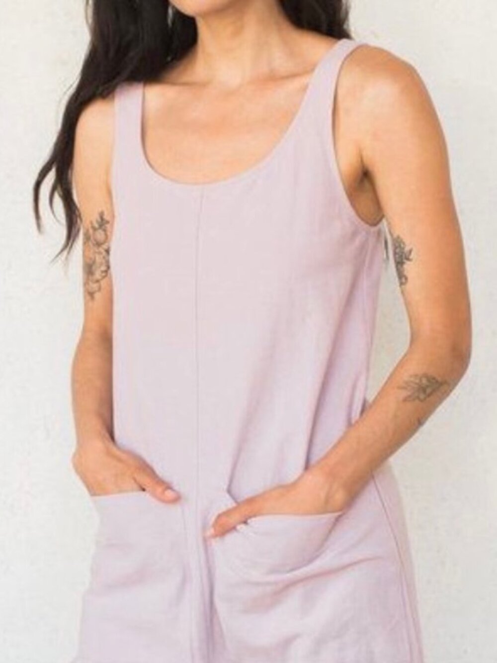 Ilana Kohn Gary 100% Linen Jumpsuit in Dusty Lilac Size XS